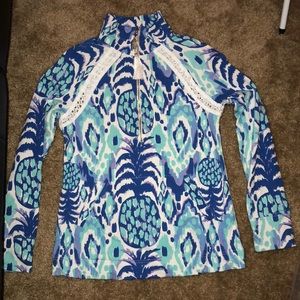 Lilly Pulitzer pineapple popover size XS